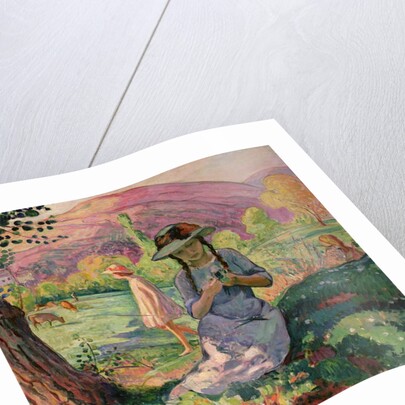 Young Girl picking Flowers, 1910 by Henri Lebasque