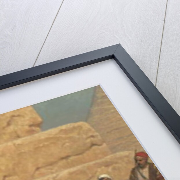 Lunch at foot of pyramids, Gizeh by Franz Vinck