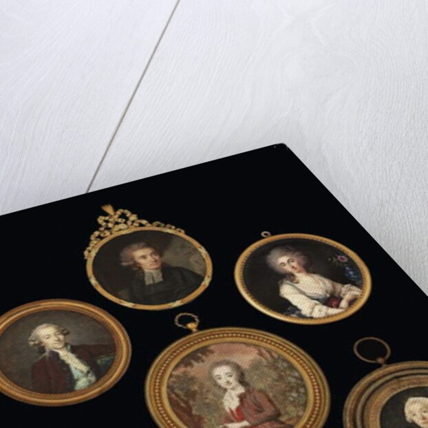 Group of miniatures by various artists by School French