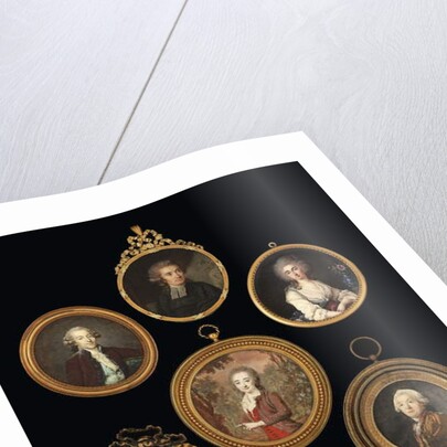 Group of miniatures by various artists by School French