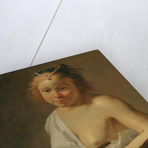 A courtesan with a lute by Jan Gerritsz. van Bronckhorst