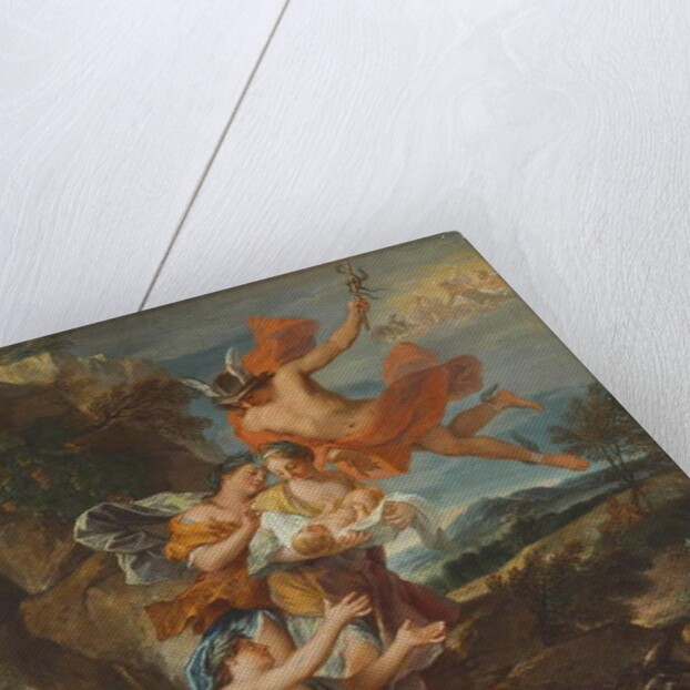Mercury entrusting the infant Bacchus to the Nymphs of Nysa by Nicolas (attr. to) Bertin