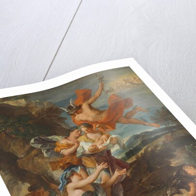 Mercury entrusting the infant Bacchus to the Nymphs of Nysa by Nicolas (attr. to) Bertin