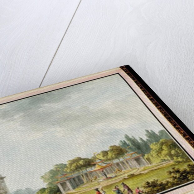 Vue de Jeu de Bague, de Sa Gallerie, & d'une des Façades du Chateau by Claude Louis Chatelet