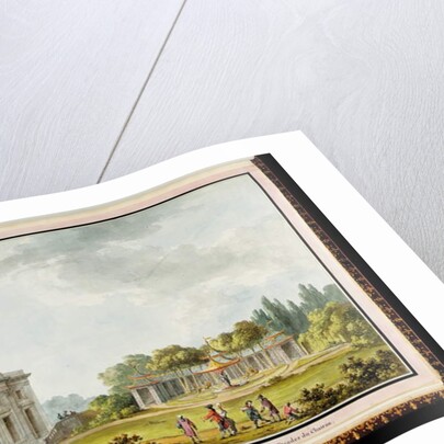 Vue de Jeu de Bague, de Sa Gallerie, & d'une des Façades du Chateau by Claude Louis Chatelet