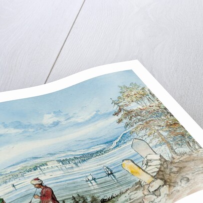 View in the Dardanells, 1869 by W. H. Wrench