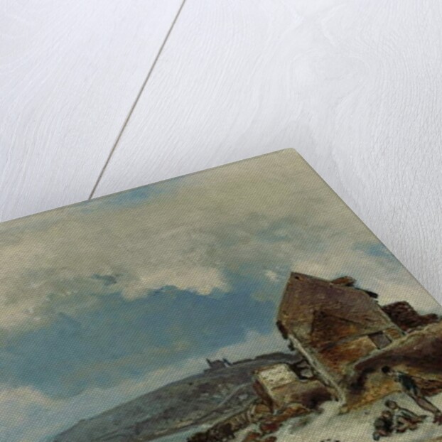 The Beach at Sainte-Adresse, 1862 by Johan-Barthold Jongkind