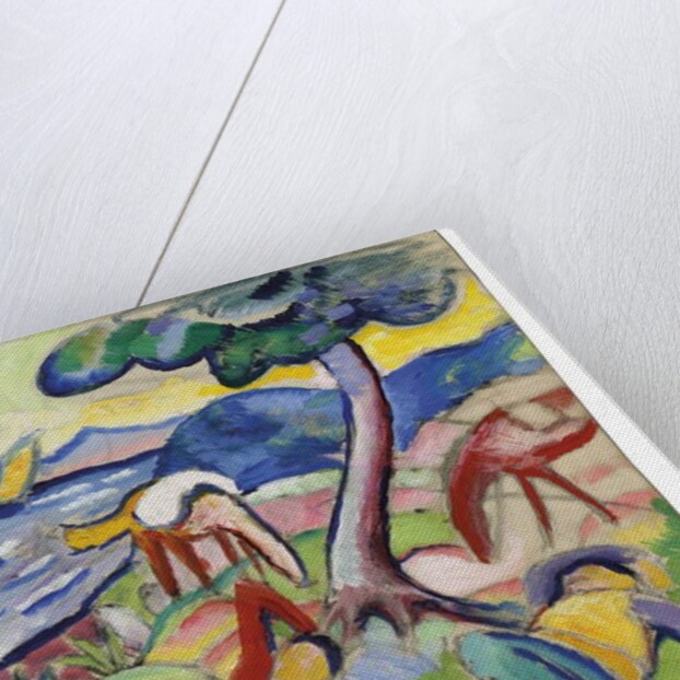 Sleeping Riders, 1910 by August Macke