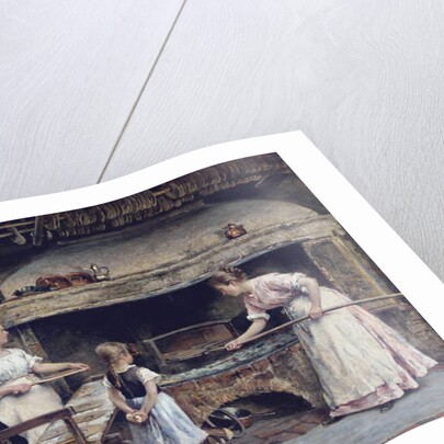 Inside a bakery, 1885 by Gustaf Olaf Cederstrom