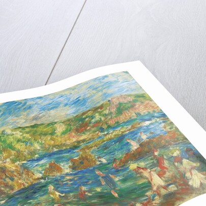 Enfants sur la plage Guernsey, c.1883 by Pierre Auguste Renoir