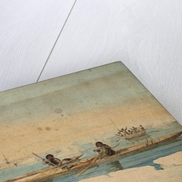 Canoes of the Savage Isles, Hudson's Strait by Captain George Francis Lyon