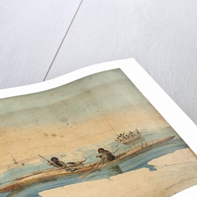 Canoes of the Savage Isles, Hudson's Strait by Captain George Francis Lyon