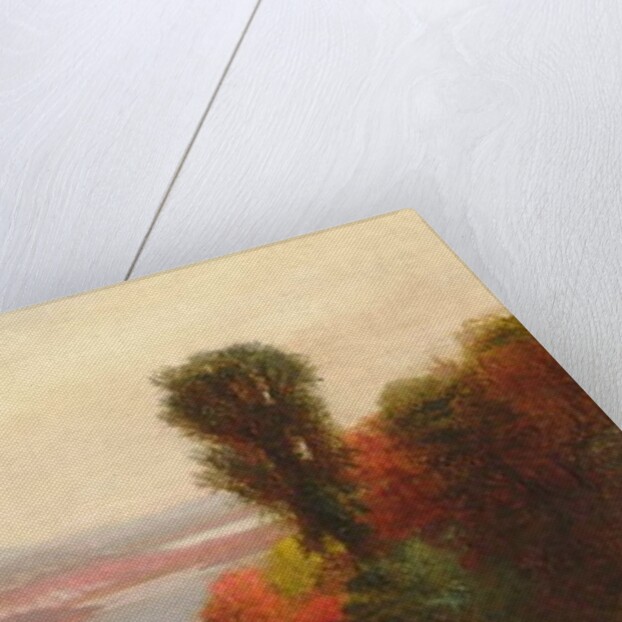 Cows and Sheep Grazing in an Autumn River Landscape by Homer Dodge Martin