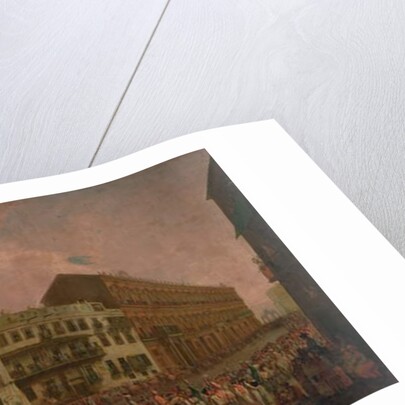 The Carnival in Naples in 1778, with the 'Cavalcata turca' parading through the Largo di Palazzo, c.1778 by Pietro Fabris