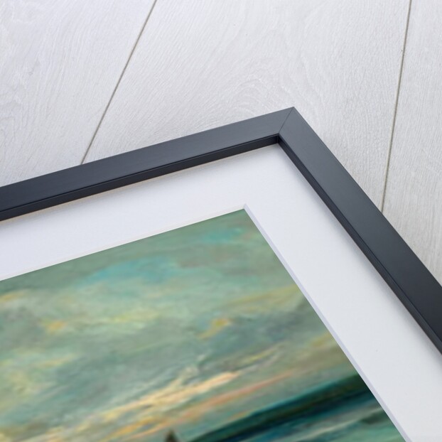 Hauling in the nets at sunset by Colin Hunter