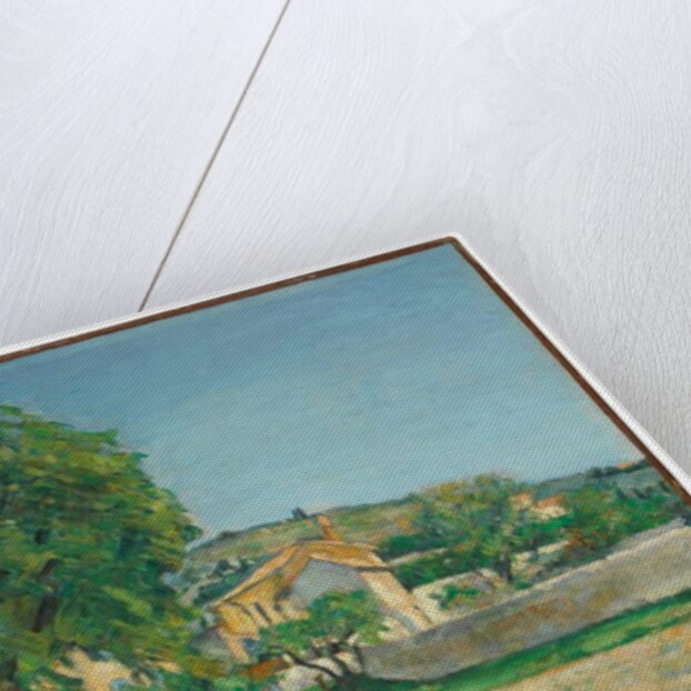 Chestnut trees and farm at Jas de Bouffan, c.1876 by Paul Cezanne