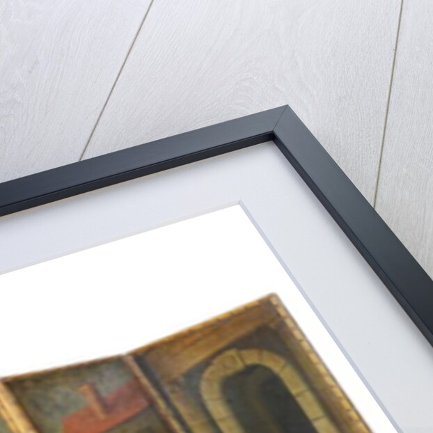 Four-fold double-sided screen, c.1700 by Anglo-Flemish School