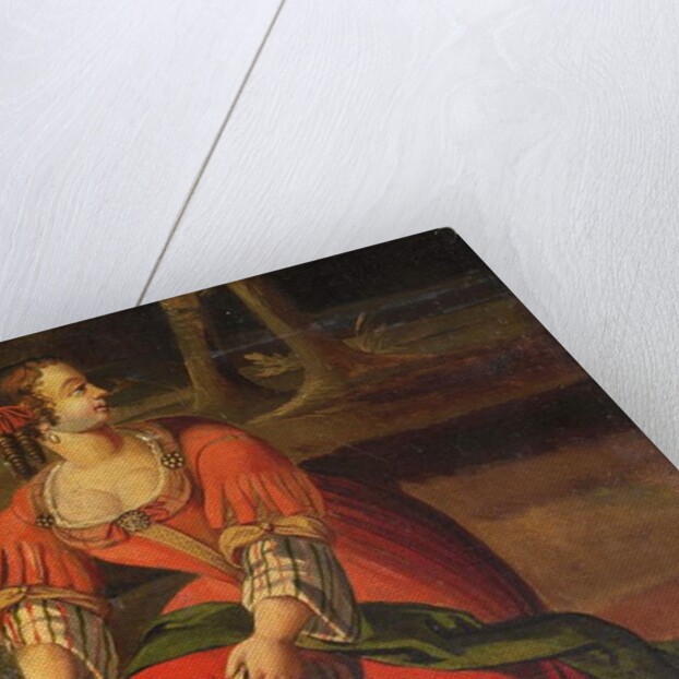 Four-fold double-sided screen, c.1700 by Anglo-Flemish School