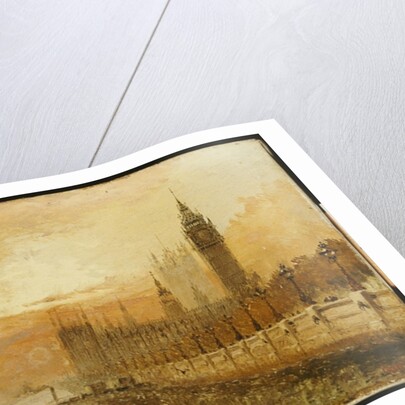 View of Westminster from the Thames by Claude T. Stanfield Moore