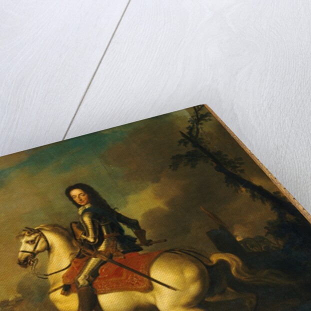 Portrait of King William III at the Battle of the Boyne in 1690 by Jan Wyck