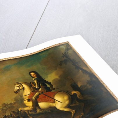 Portrait of King William III at the Battle of the Boyne in 1690 by Jan Wyck