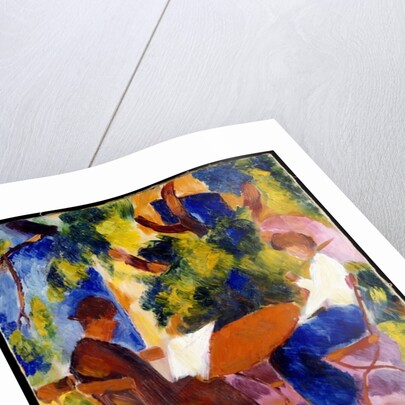 At the Garden Table, 1914 by August Macke