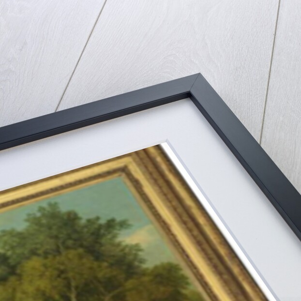 Two hunters with a young groom and a dog by a lake, 1778 by George Stubbs