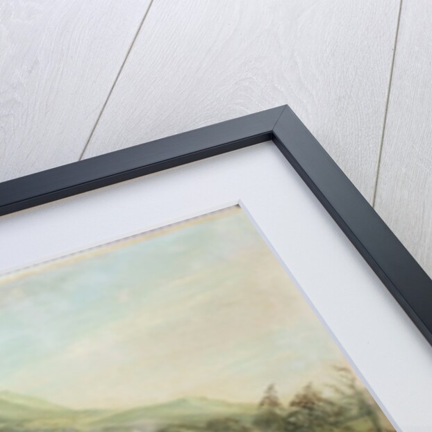 A volcanic island with a harbour and shipping by & Guerra G. Canaletto