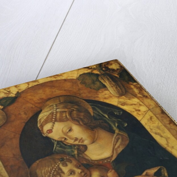 The Madonna and Child at a marble parapet by Carlo Crivelli