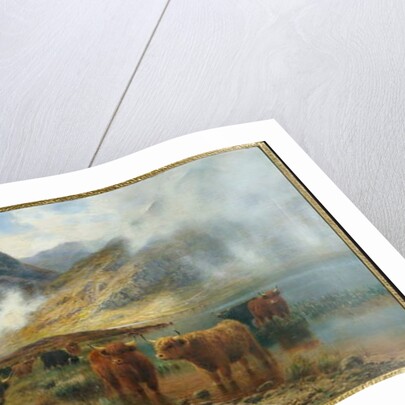 By Loch Treachlan, Glencoe, Morning Mists, 1907 by Louis Bosworth Hurt