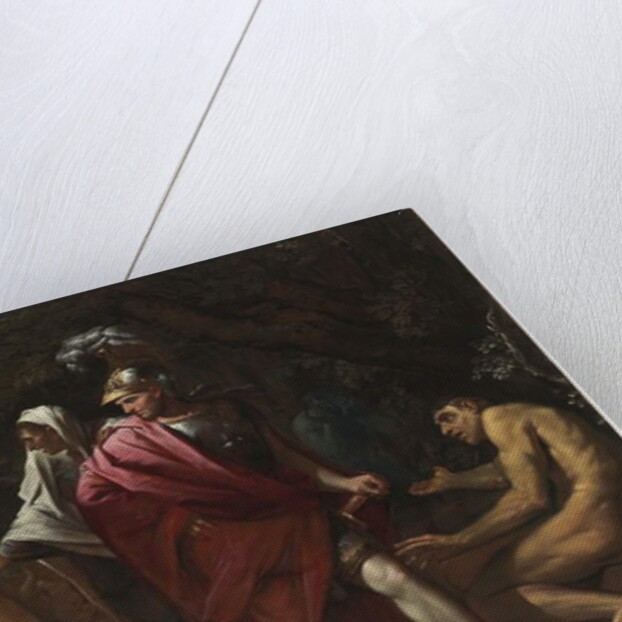 Aeneas and the Cumaean Sibyl presenting the Golden Bough to Charon by Pietro (1611-50) Testa