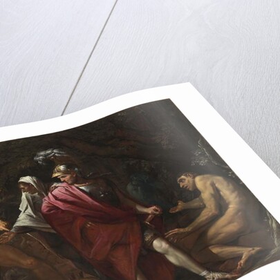 Aeneas and the Cumaean Sibyl presenting the Golden Bough to Charon by Pietro (1611-50) Testa