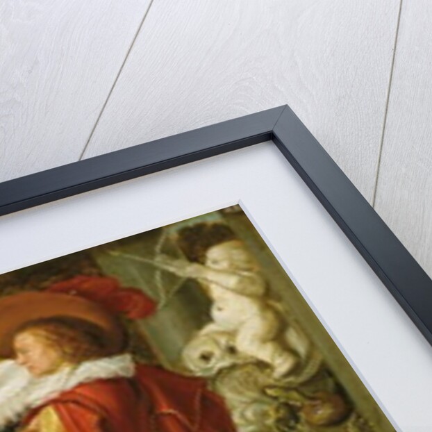 An elegant company lunching on a terrace, 1623 by Dirck Hals