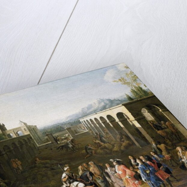 The reception of Francois Pidou de Saint Olon, Ambassador of King Louis XIV of France, by Sultan Moulay Ismael of Morocco on 19 June 1693 by Pierre-Denis Martin