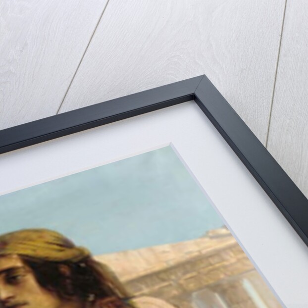 A Shepherd Boy standing before the Parthenon by Elisabeth Maria Anna Jerichau-Baumann