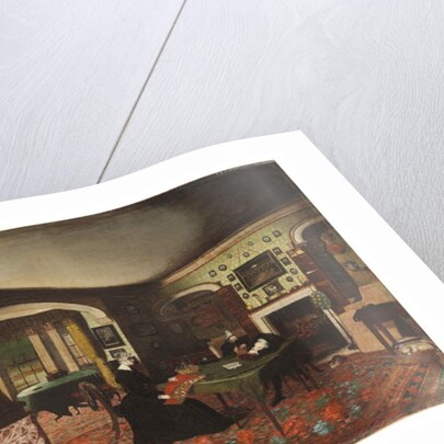 The Reverend Charles Crawley asleep while writing his sermon by Nathan Hughes