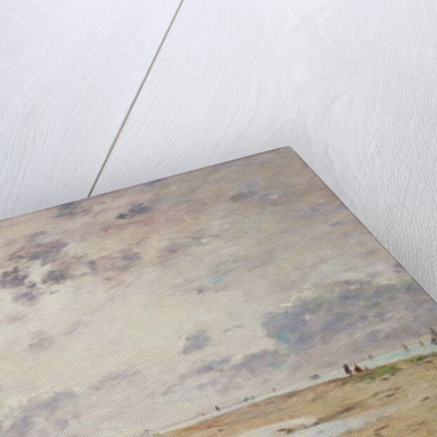 The Beach at Low Tide, Deauville by Eugene Louis Boudin