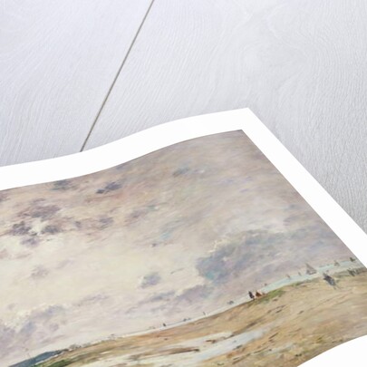 The Beach at Low Tide, Deauville by Eugene Louis Boudin