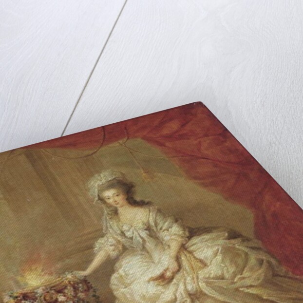 Portrait of a lady, dressed as a vestal virgin, said to be Marie-Antoinette by Jacques-Fabien Gautier d'Agoty