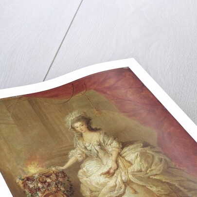 Portrait of a lady, dressed as a vestal virgin, said to be Marie-Antoinette by Jacques-Fabien Gautier d'Agoty