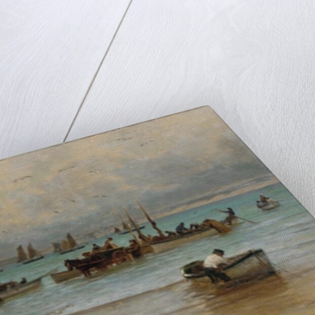 Loading Fish at Low Tide, St. Ives by William Banks Fortescue