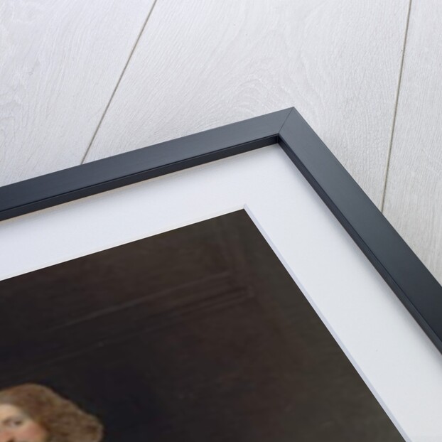 Portrait of a man, full-length, handing a letter to a boy, in an interior by Gonzales Coques