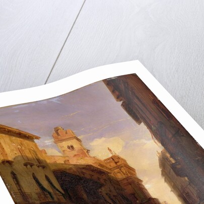 View of Prince Maffei's Palace, Verona, c.1826-27 by Richard Parkes Bonington