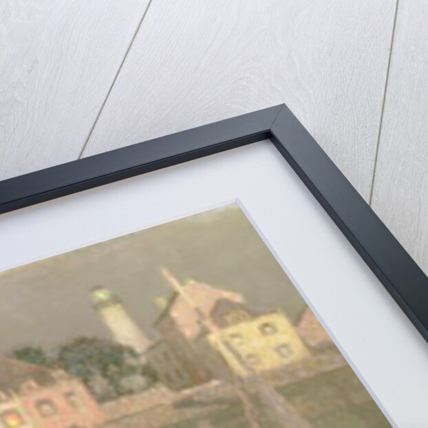 Brittany Port by Moonlight by Henri Eugene Augustin Le Sidaner