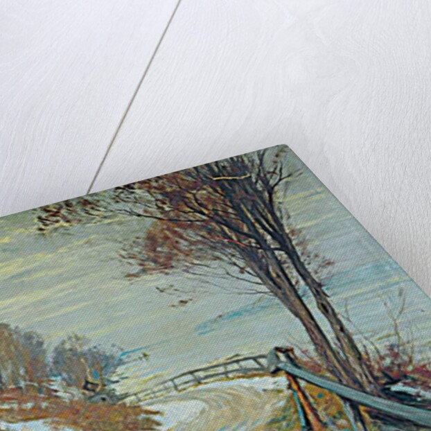 Road through a snowy landscape by Hal Robinson