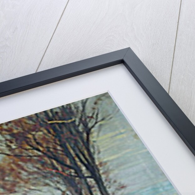 Road through a snowy landscape by Hal Robinson