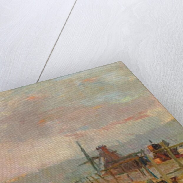 Le pont rustique pres de Rouen by Albert-Charles Lebourg