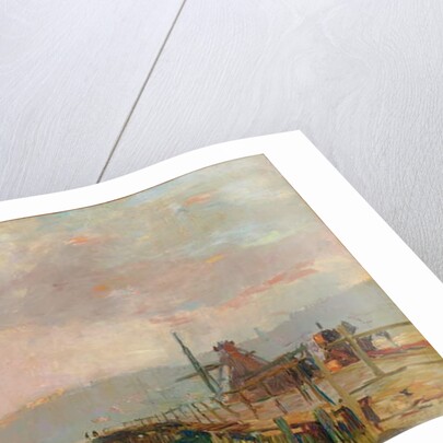 Le pont rustique pres de Rouen by Albert-Charles Lebourg