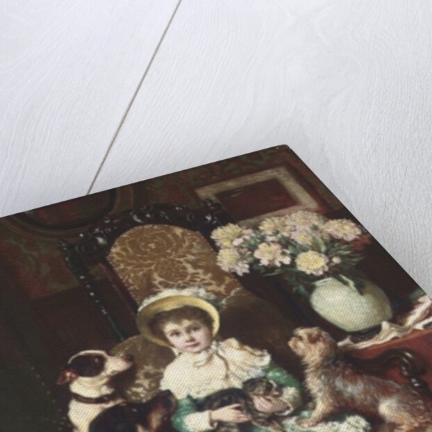 Doddy and her pets, 1883 by Charles Trevor Garland