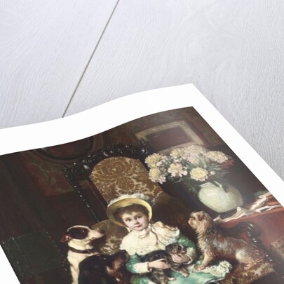 Doddy and her pets, 1883 by Charles Trevor Garland